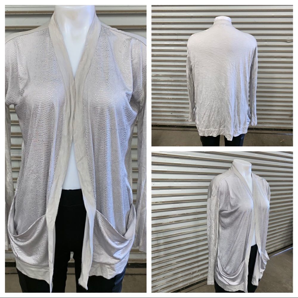 Calvin Klein open from cardigan with raised design